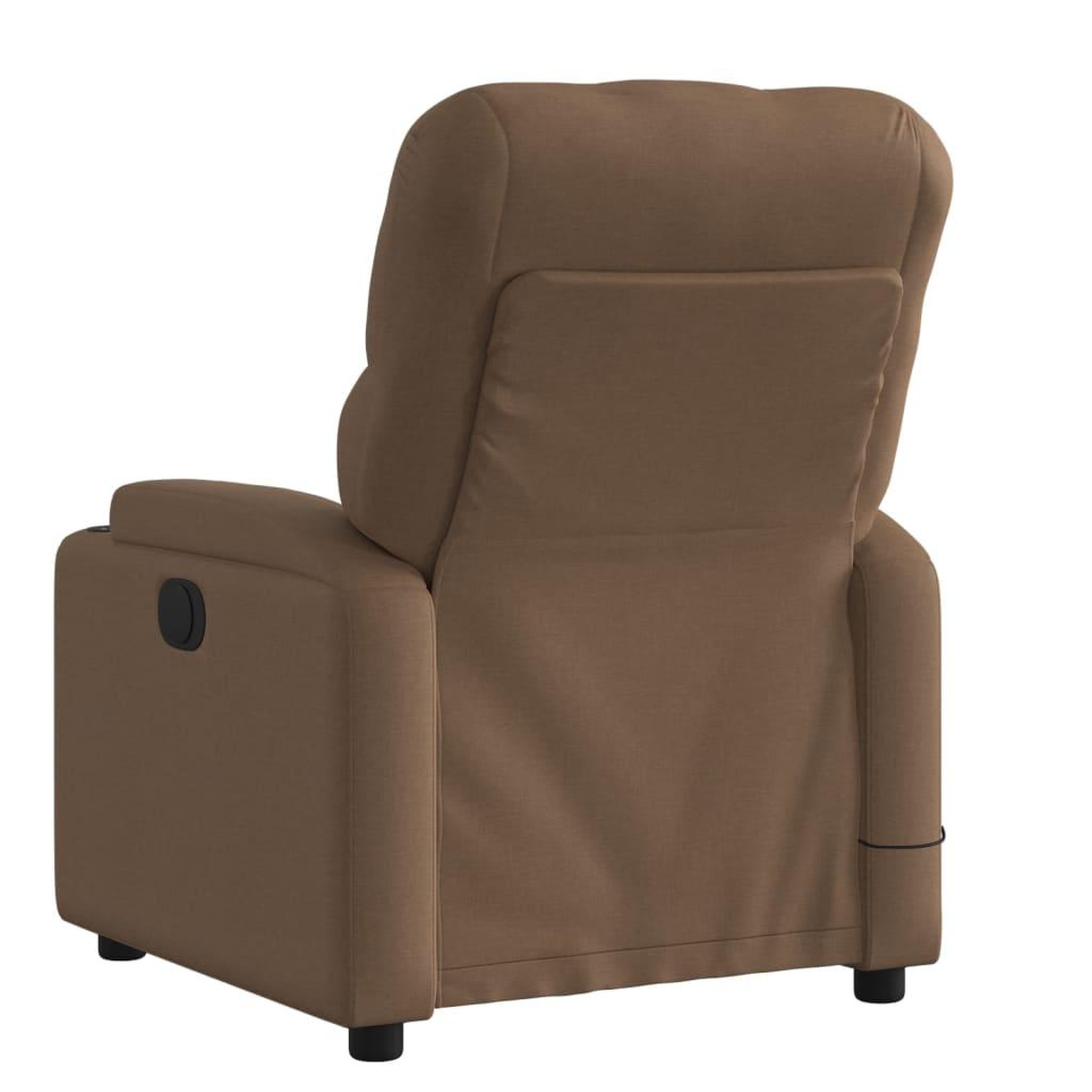 Voir la diapositive 4 : VIDAXL Fauteuil de massage inclinable Marron Tissu