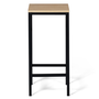 Voir la diapositive 3 : ID MARKET Lot de 4 tabourets de bar DETROIT design industriel
