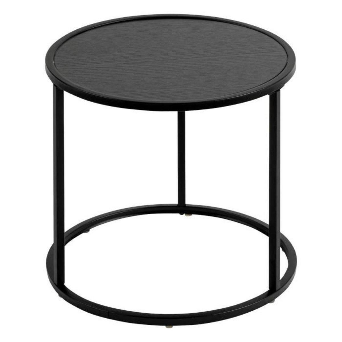 ATMOSPHERA Lot de 3 Tables d'Appoint Gigognes  Noan  54cm Noir