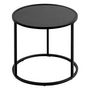 Voir la diapositive 4 : ATMOSPHERA Lot de 3 Tables d'Appoint Gigognes  Noan  54cm Noir