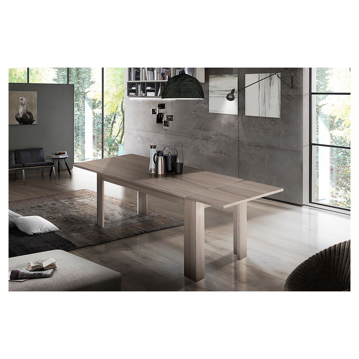 Table de séjour salle à manger extensible L160-210cm OSTUNI