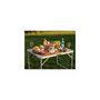 Voir la diapositive 3 : O'Camp Table de camping pliable 6 places - O'Camp - Forme valise - Dimensions : 120 x 70 x 60 cm