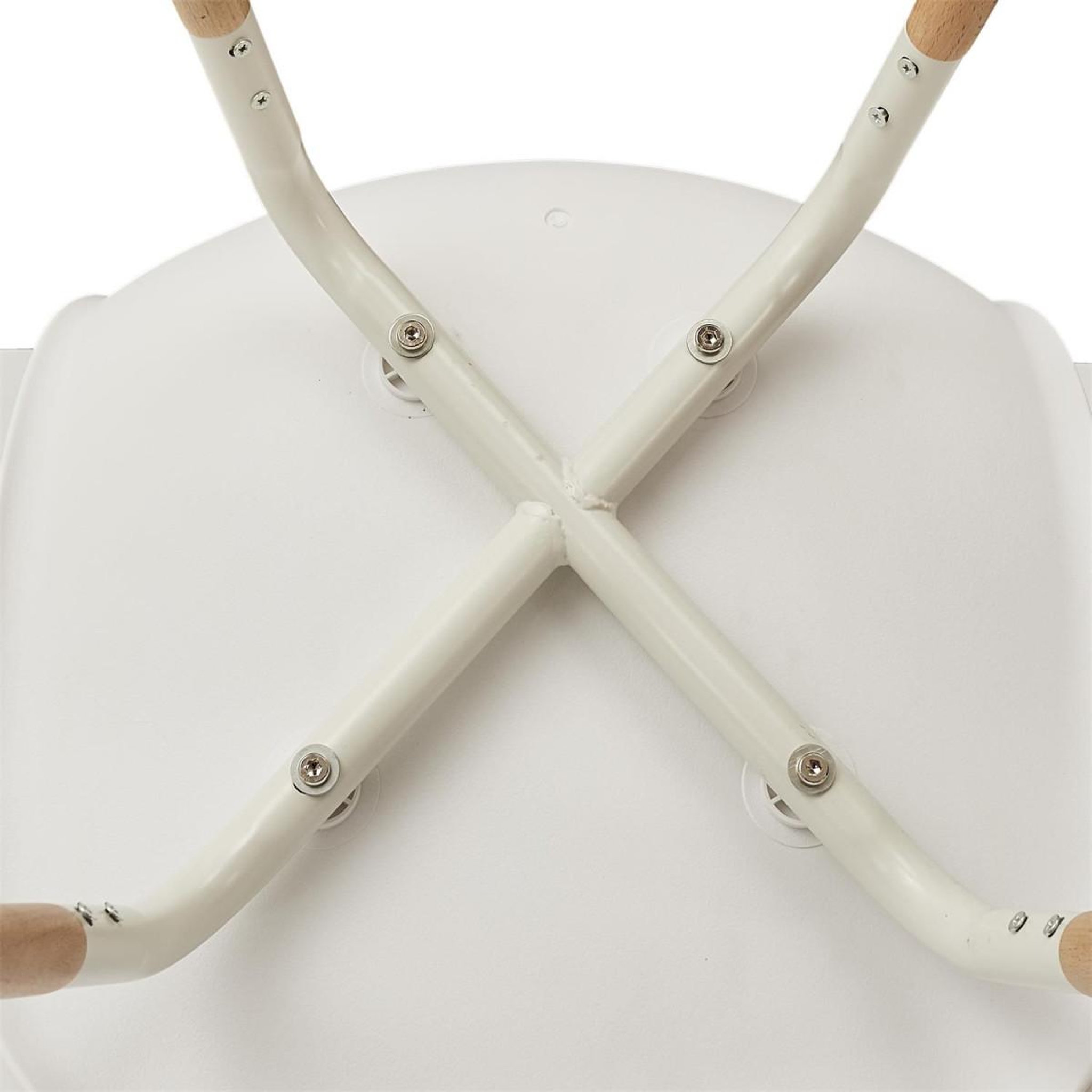 Voir la diapositive 6 : The Home Deco Factory Lot de 4 chaises scandinaves  phénix  81cm blanc
