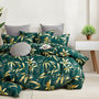 Voir la diapositive 1 : Home collection Parure housse de couette 100 % percale de coton 80 fils Bambusia