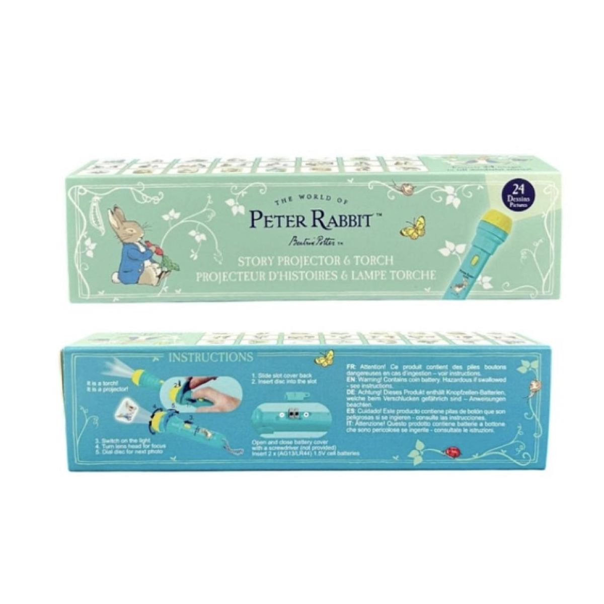 Trousselier Projecteur d histoires et lampe de poche Pierre Lapin