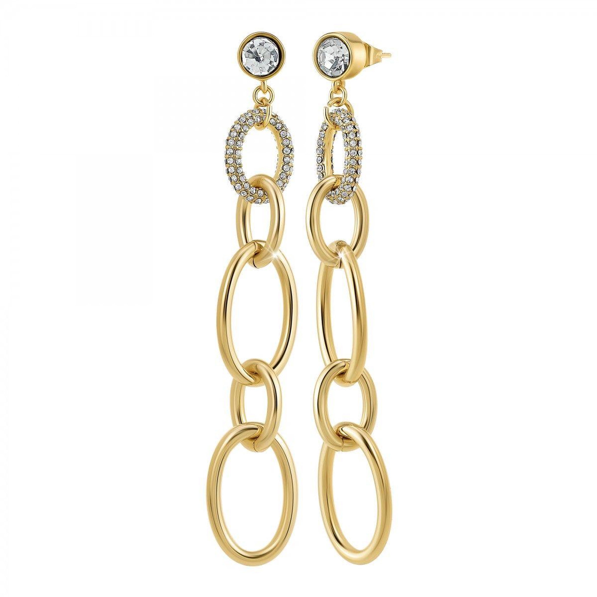 Voir la diapositive 1 : SC BOHEME Boucles d'oreilles SC Bohème ornées de Cristaux scintillants