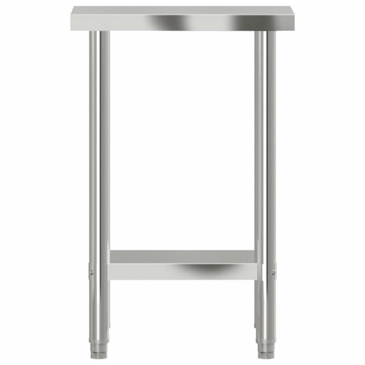 VIDAXL Table de travail de cuisine 55x30x85 cm acier inoxydable