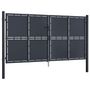 Voir la diapositive 2 : VIDAXL Portail de jardin Acier 300 x 200 cm Anthracite