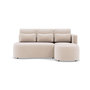 Voir la diapositive 1 : LISA DESIGN Mahina - canapé d'angle droit 4 places convertible avec coffre en velours côtelé