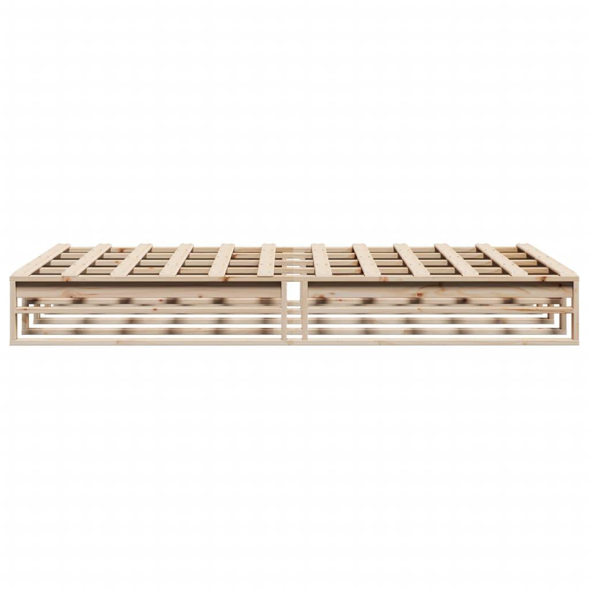 Voir la diapositive 5 : VIDAXL Cadre de lit sans matelas 160x200 cm bois massif de pin