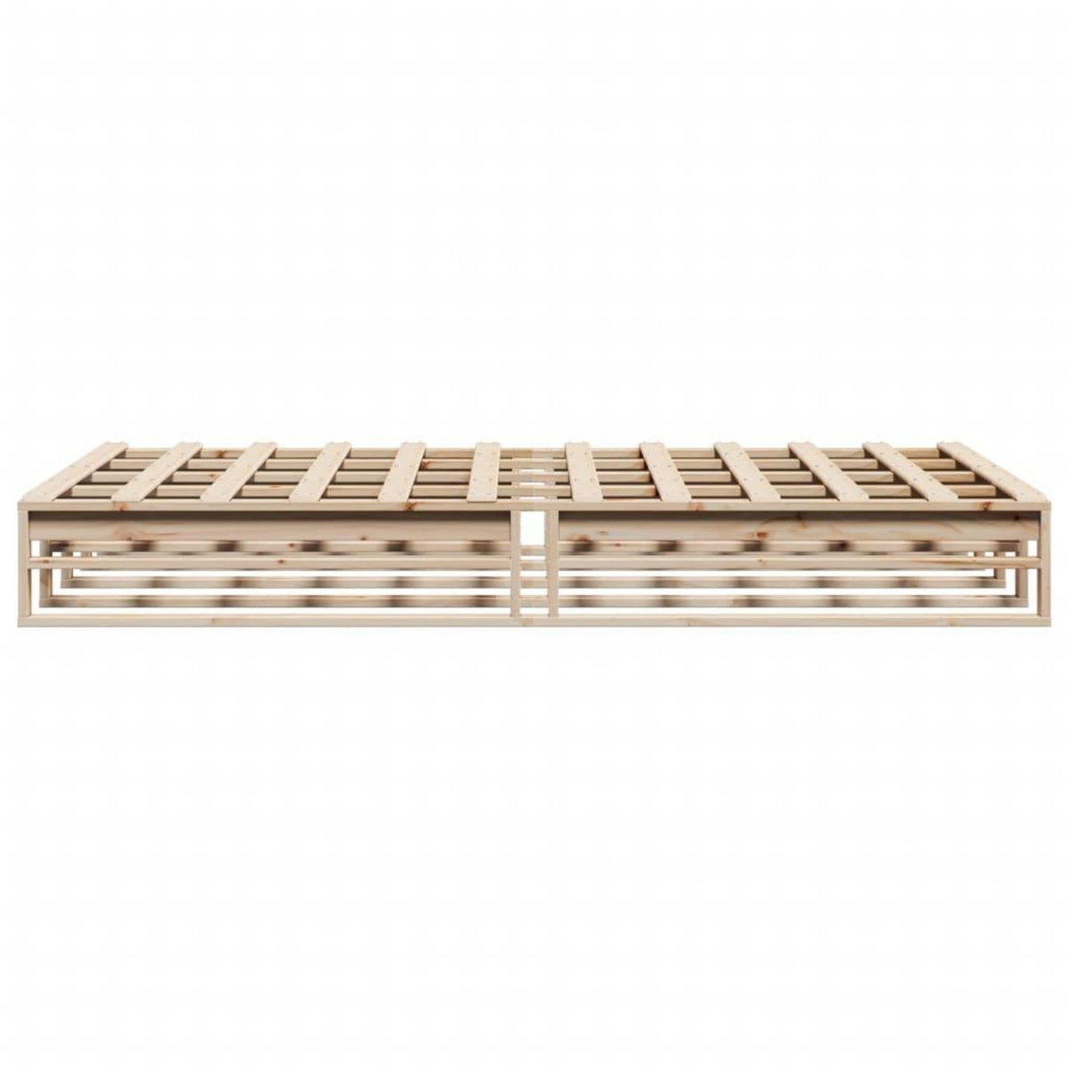 VIDAXL Cadre de lit sans matelas 160x200 cm bois massif de pin