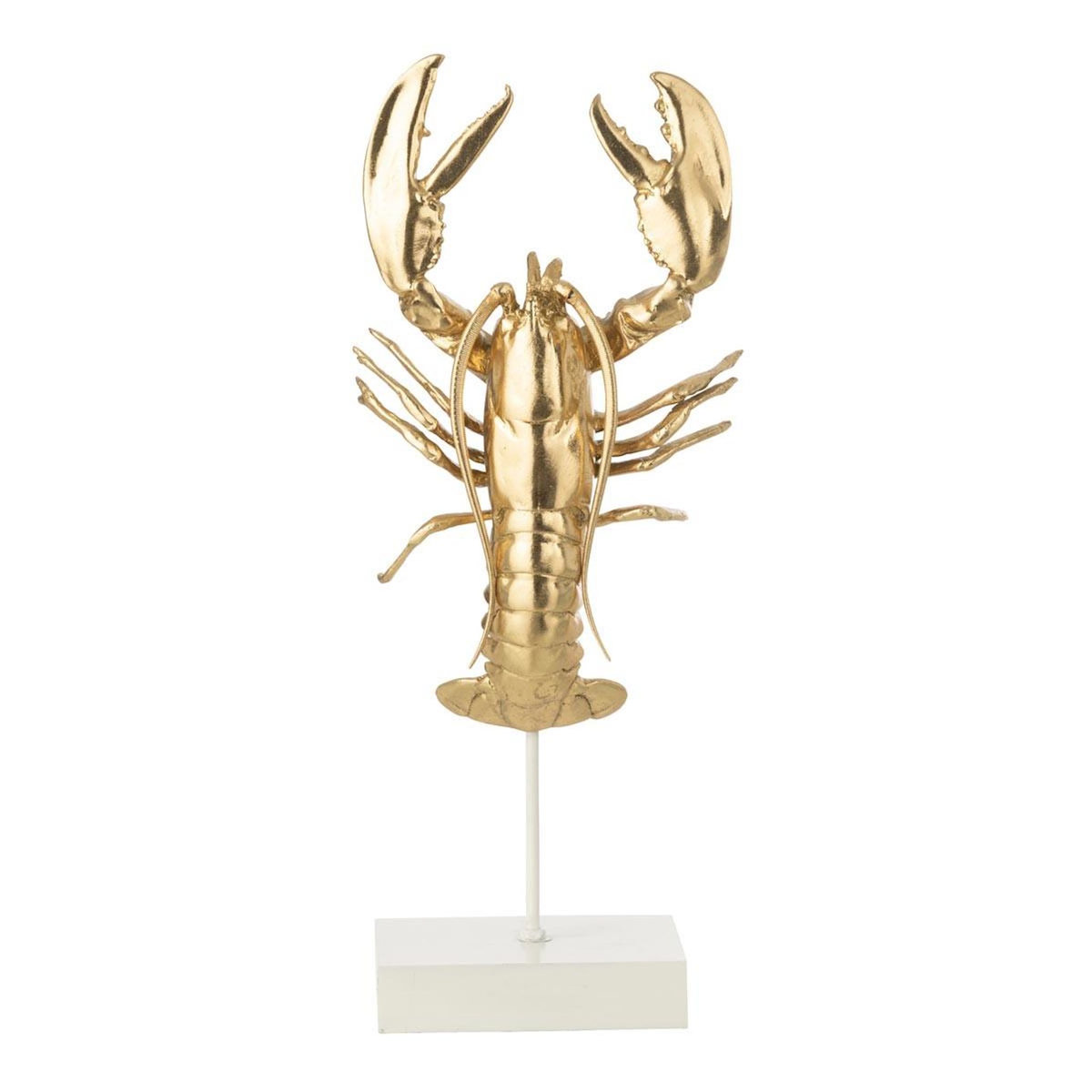 Paris Prix Statuette Homard en Résine  Oro  57cm Doré