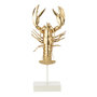 Voir la diapositive 1 : Paris Prix Statuette Homard en Résine  Oro  57cm Doré