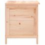 Voir la diapositive 5 : VIDAXL Boîte de rangement de jardin 50x49x56,5 cm bois massif de sapin