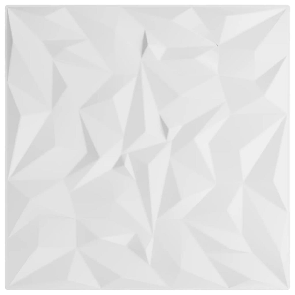 VIDAXL Panneaux muraux 12 pcs blanc 50x50 cm XPS 3 m² amethyste