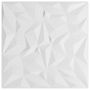 Voir la diapositive 2 : VIDAXL Panneaux muraux 12 pcs blanc 50x50 cm XPS 3 m² amethyste
