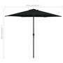 Voir la diapositive 6 : VIDAXL Parasol de jardin et mat en aluminium 270x246 cm Noir