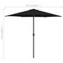 Voir la diapositive 6 : VIDAXL Parasol de jardin et mat en aluminium 270x246 cm Noir