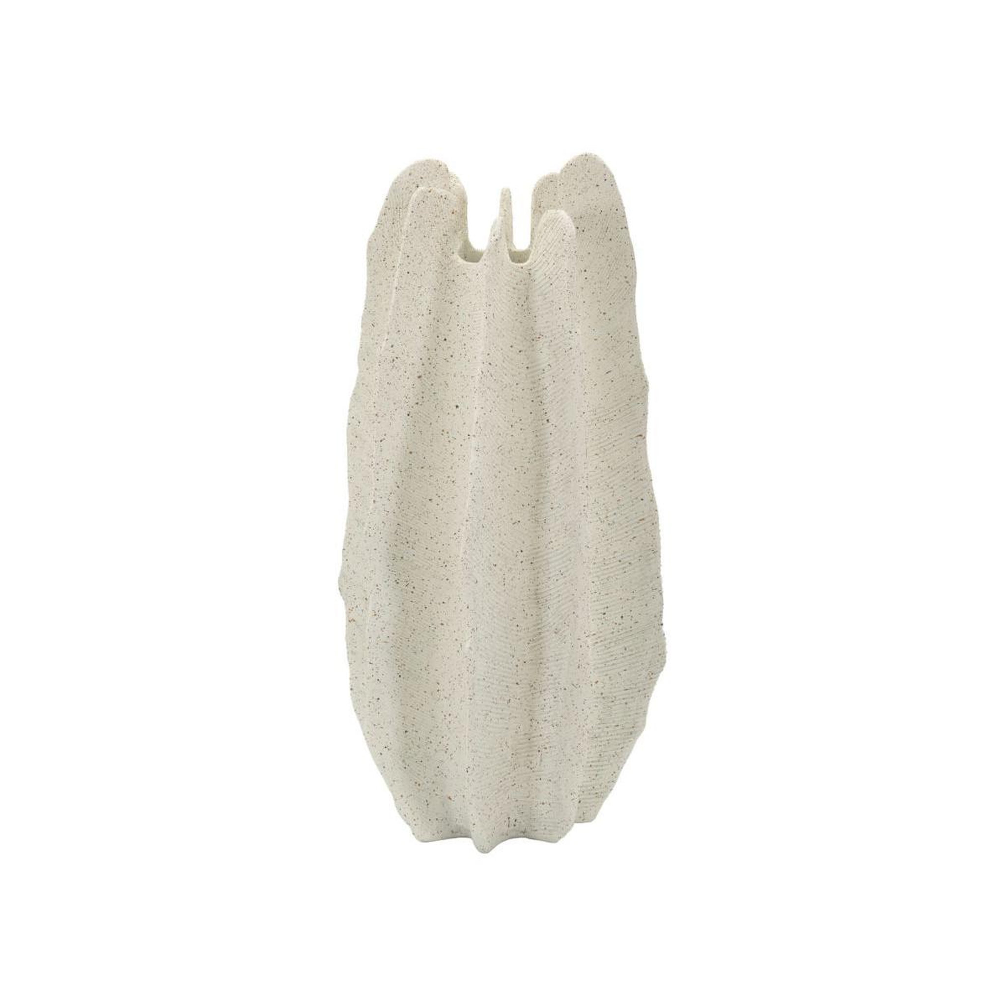 Paris Prix Vase design en résine  ester  50cm blanc