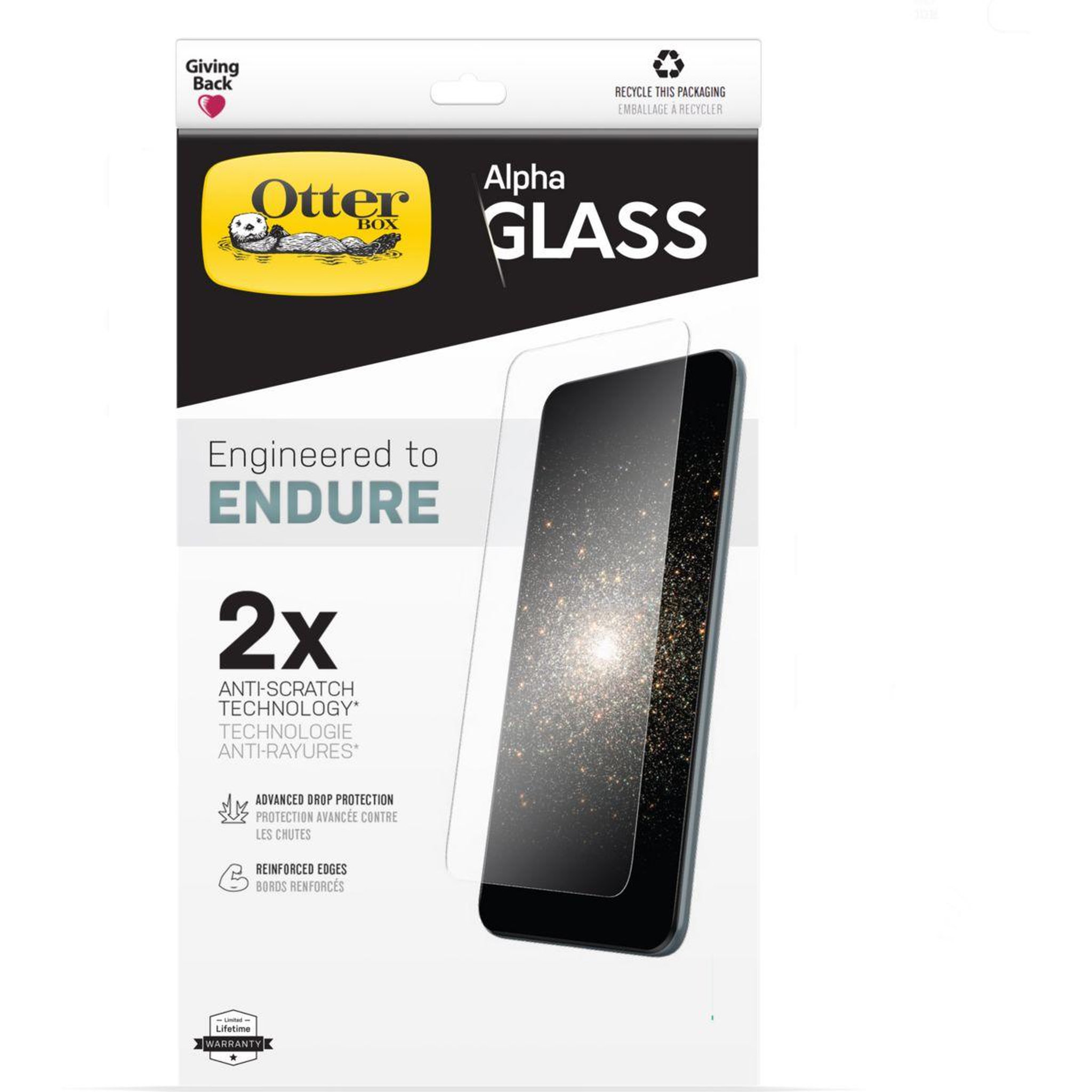 Voir la diapositive 2 : Otterbox Protège écran iPhone 13 Pro Max Alpha Verre trempé