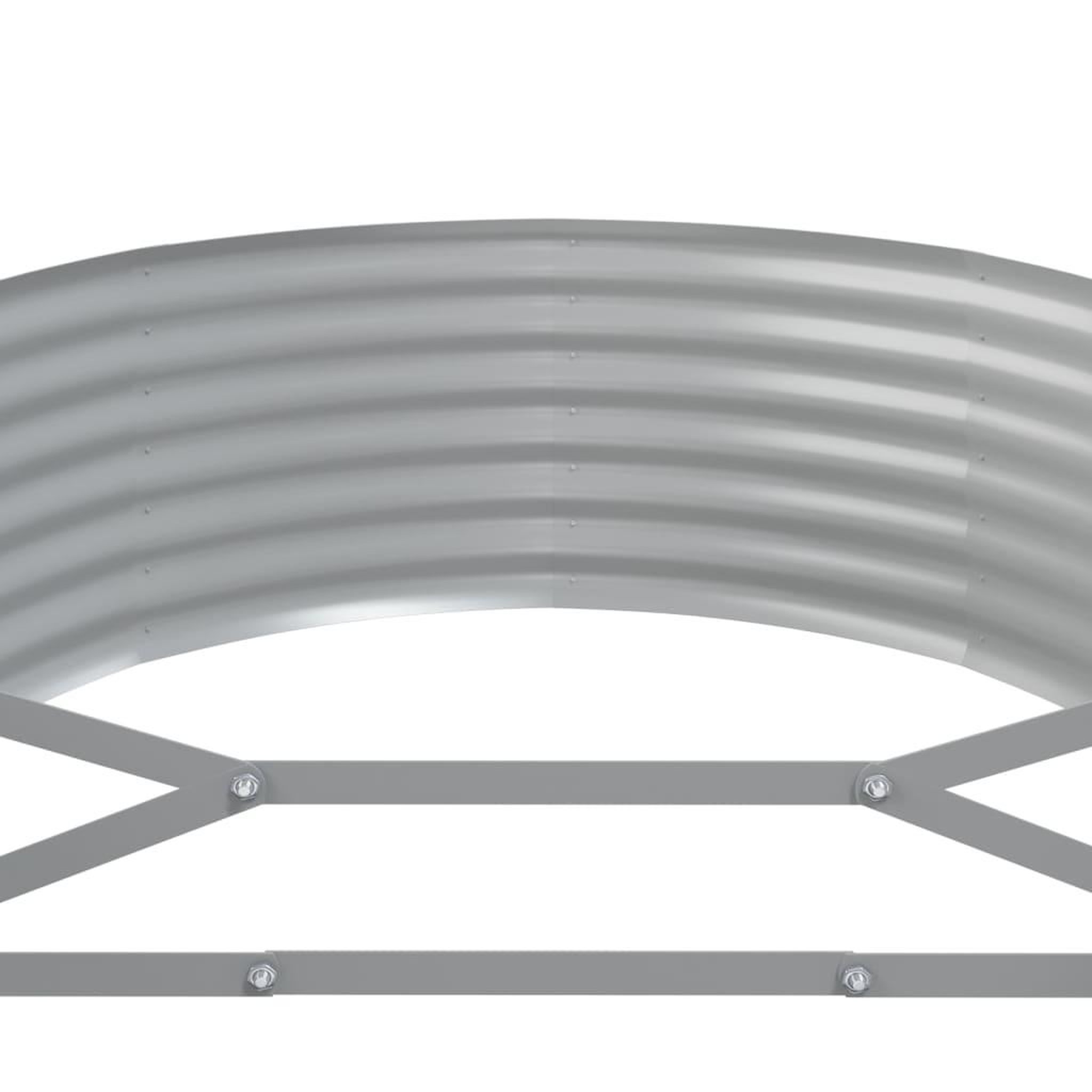 Voir la diapositive 5 : VIDAXL Lit sureleve de jardin Acier galvanise marron