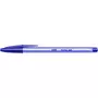 BIC Lot de 5 stylos bille pointe moyenne bleu CRISTAL SOFT