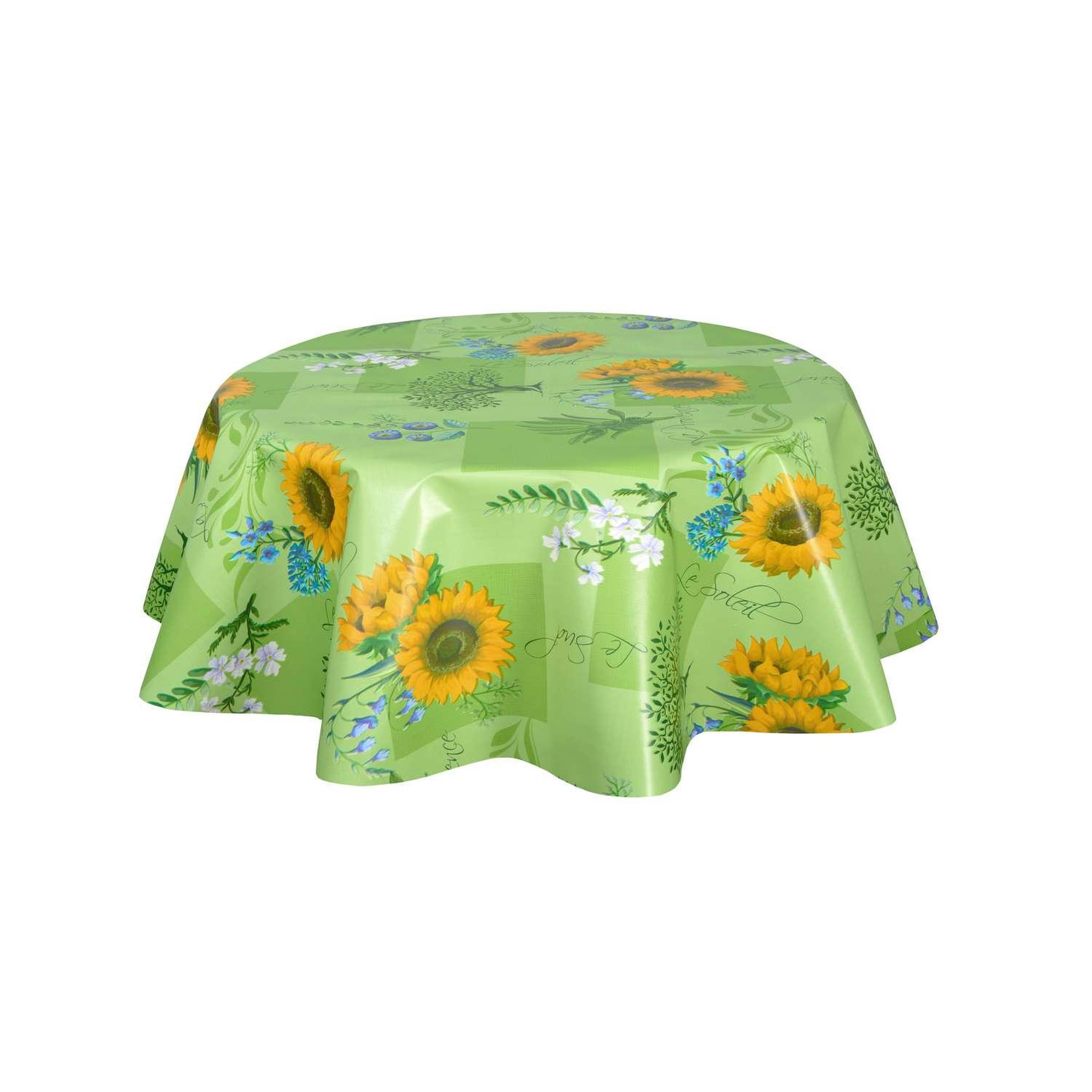 HABITABLE Nappe en toile cirée ronde Gap - Diam. 150 cm - Vert