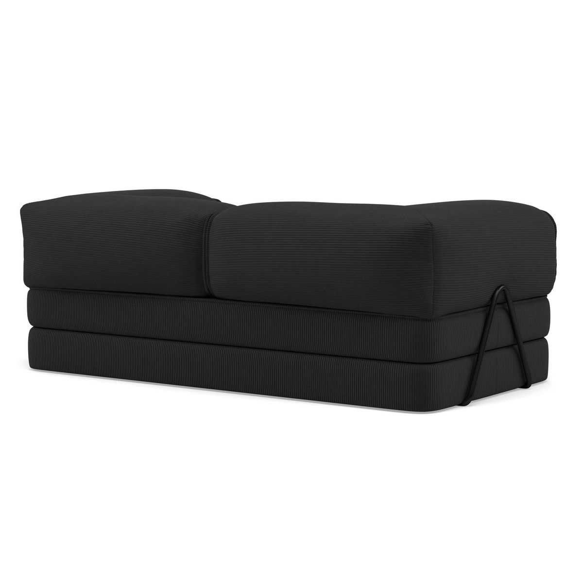 LISA DESIGN Poppy - canapé 3 places convertible en velours côtelé