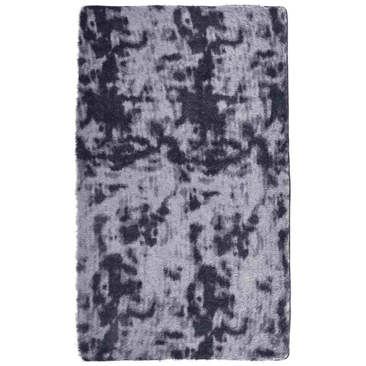 VIDAXL Tapis Shaggy a poils longs NAVARRA gris fonce 60x100 cm