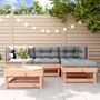 Voir la diapositive 1 : VIDAXL Salon de jardin 5 pcs avec coussins bois massif douglas