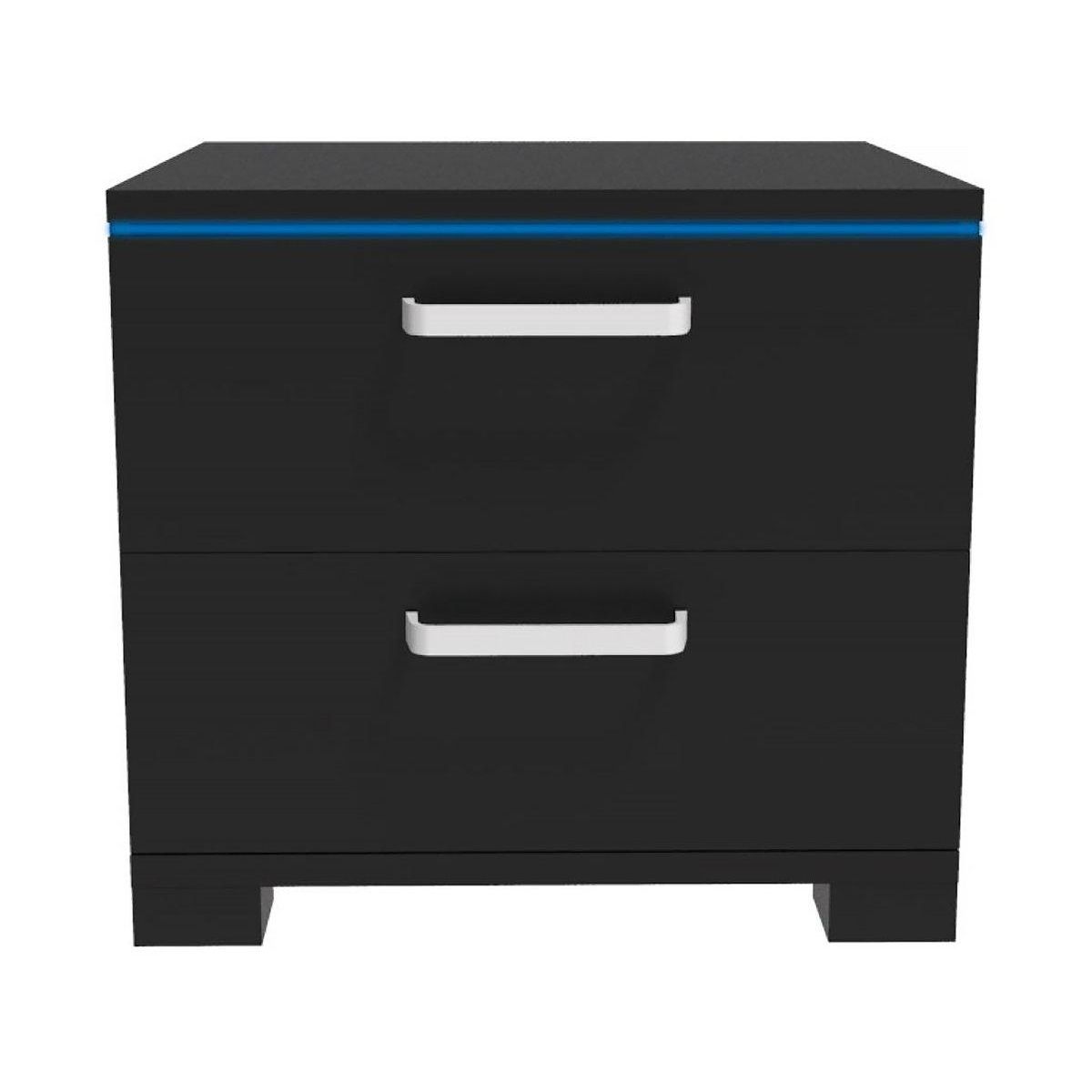 Habitat et Jardin Chevet LED  Karina  - 41 x 38 x 41.5 cm - Noir