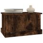 Voir la diapositive 4 : VIDAXL Boîte de rangement chene fume 50x30x28 cm bois d'ingenierie
