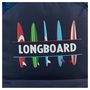 Voir la diapositive 5 : LONGBOARD Sac à dos 1 compartiment Imprimé bleu LONGBOARD