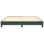Voir la diapositive 5 : VIDAXL Cadre de lit sans matelas vert fonce 160x200 cm velours