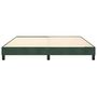 Voir la diapositive 5 : VIDAXL Cadre de lit sans matelas vert fonce 160x200 cm velours