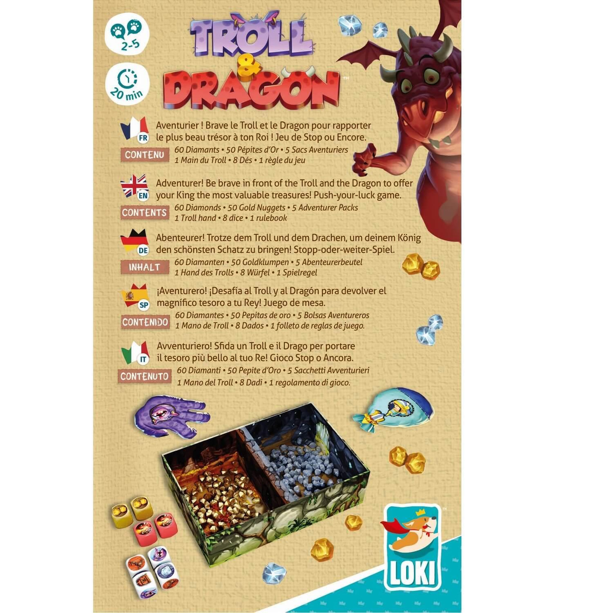 Voir la diapositive 2 : THOR Jeu de société Troll et Dragon Loki