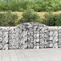 Voir la diapositive 1 : VIDAXL Paniers a gabions arques 9 pcs 300x50x100/120 cm fer galvanise