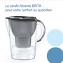 Voir la diapositive 2 : BRITA BRITA Carafe filtrante Marella graphite (2,4L) inclus 1 cartouche filtrante MAXTRA PRO All-in-1