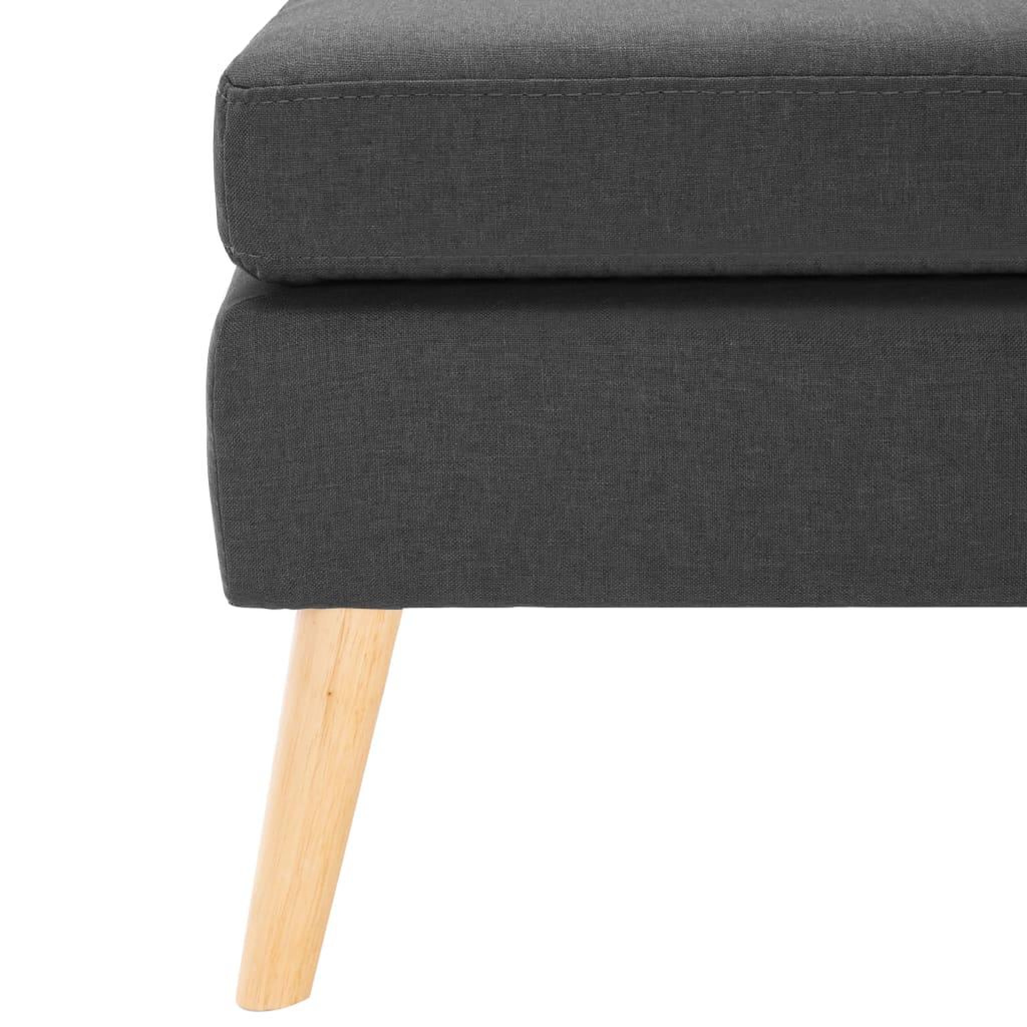 Voir la diapositive 4 : VIDAXL Repose-pied Gris fonce Tissu