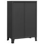 Voir la diapositive 5 : VIDAXL Coffre de rangement industriel Anthracite 75x40x115 cm Metal