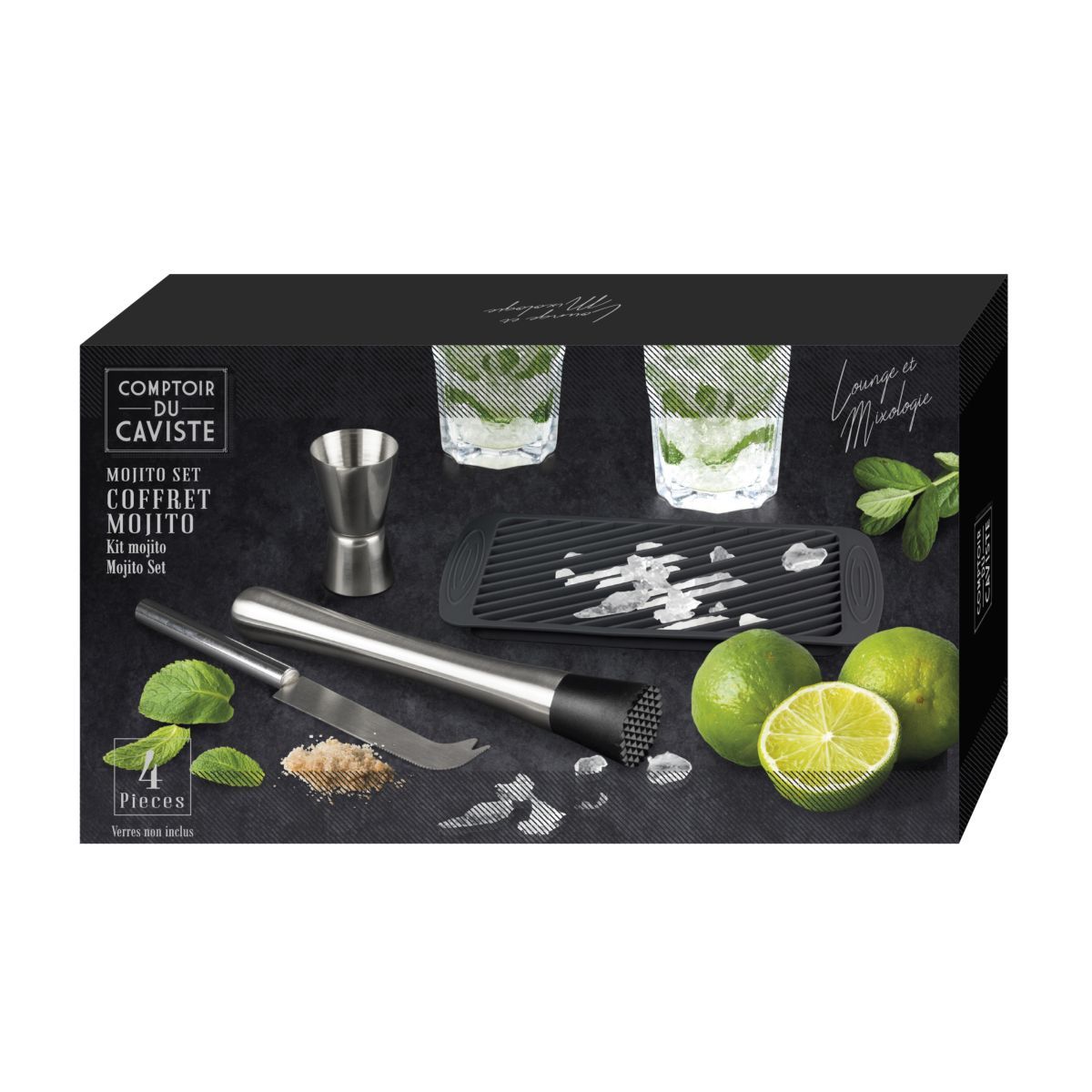 Coffret mojito 4 accessoires