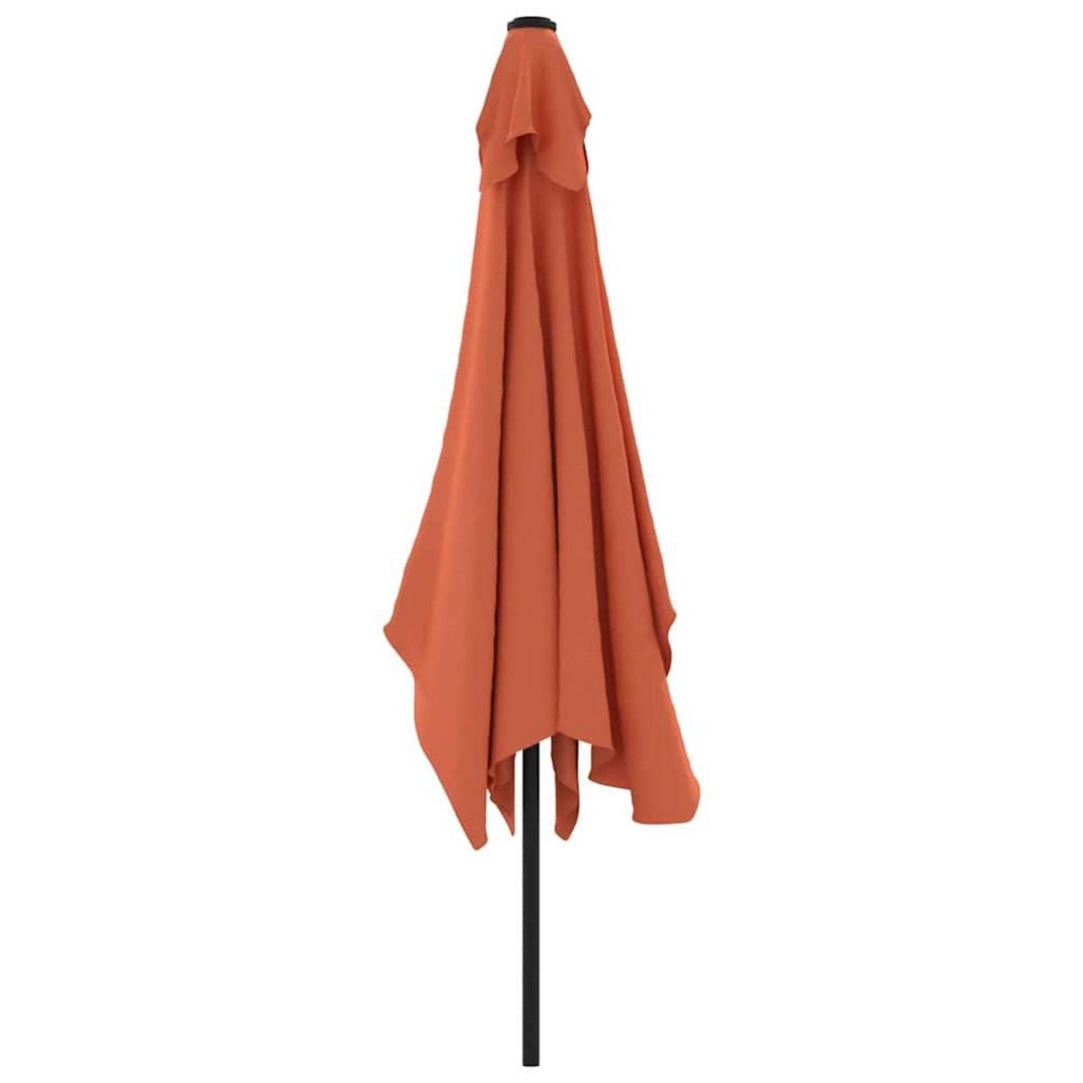 VIDAXL Parasol d'exterieur avec mat en metal 300x200 cm terre cuite