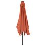 Voir la diapositive 4 : VIDAXL Parasol d'exterieur avec mat en metal 300x200 cm terre cuite
