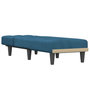 Voir la diapositive 3 : VIDAXL Chaise longue bleu velours