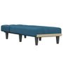 Voir la diapositive 3 : VIDAXL Chaise longue bleu velours