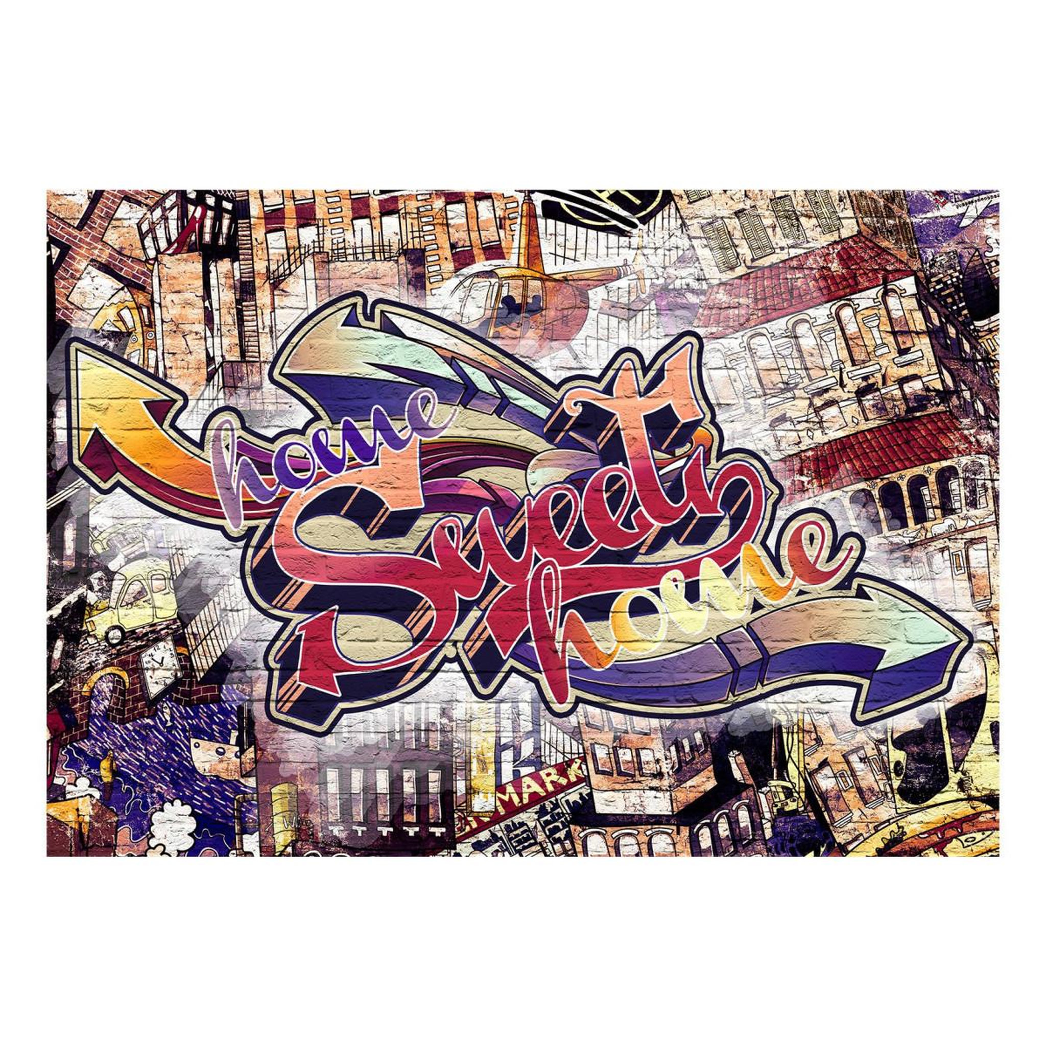 Voir la diapositive 2 : Paris Prix Papier Peint  Cool Graffiti