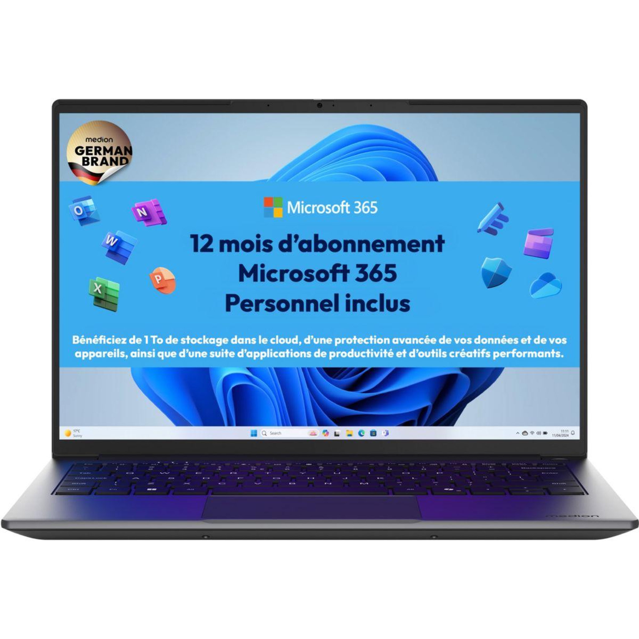 Medion Ordinateur portable avantum 14e1e md600036 14  intel celeron n4500 8 go ram ddr4 ssd 128 go
