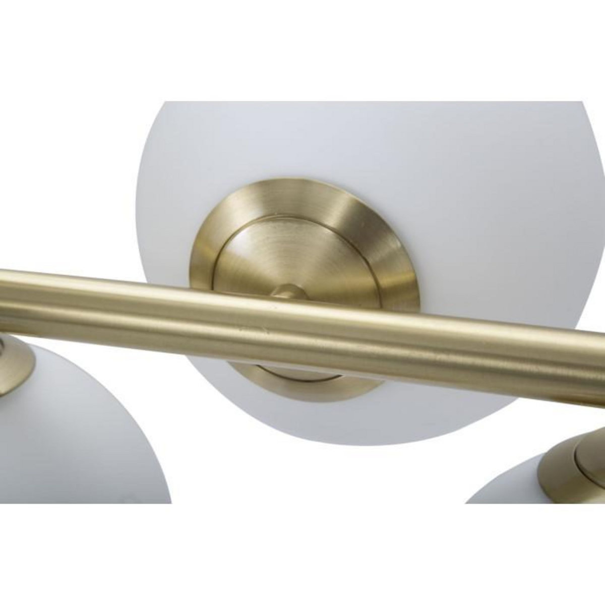 Paris Prix Lampe Suspension 7 Sphères  Glamy Luci  81cm Blanc & Or