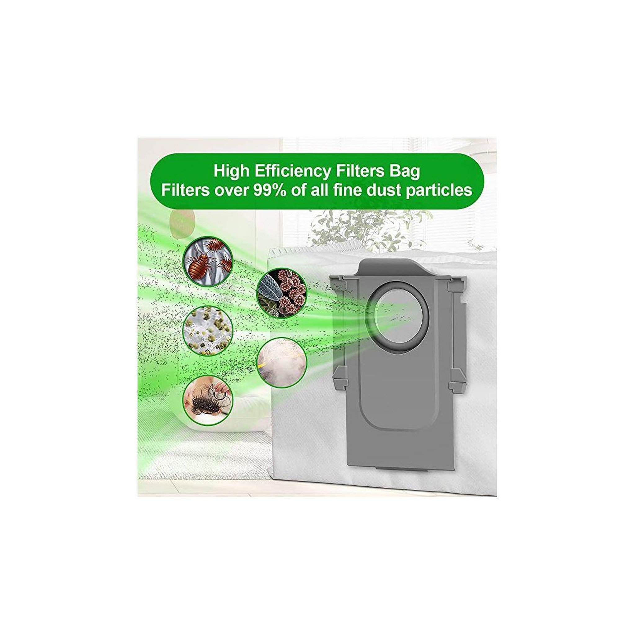 Voir la diapositive 3 : ROBOROCK Sac à poussière Vacuum Cleaner 6pcs