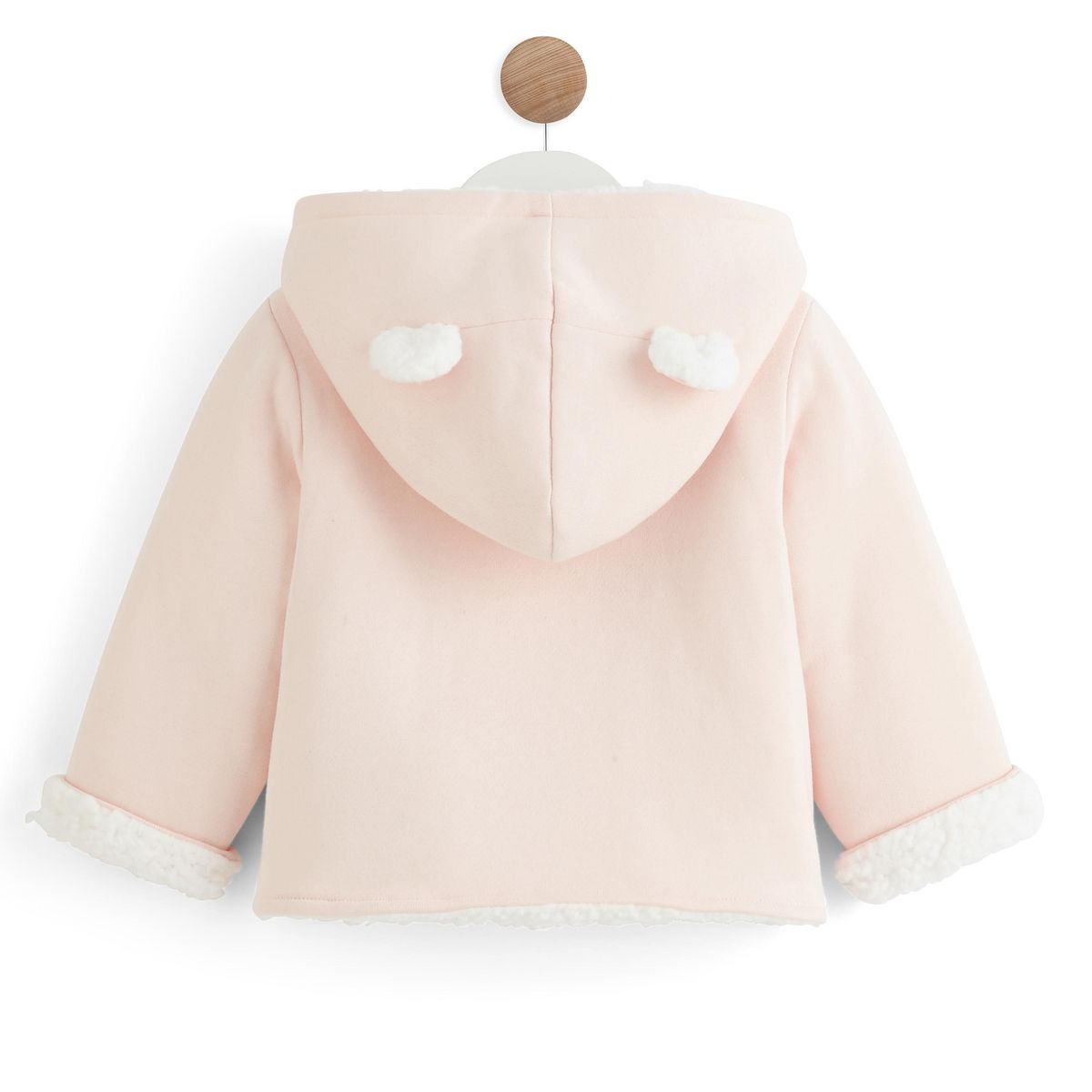 IN EXTENSO Manteau nouveau né à capuche bébé fille